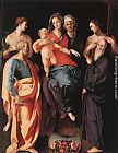 Madonna and Child with St Anne and Other Saints by Jacopo Pontormo